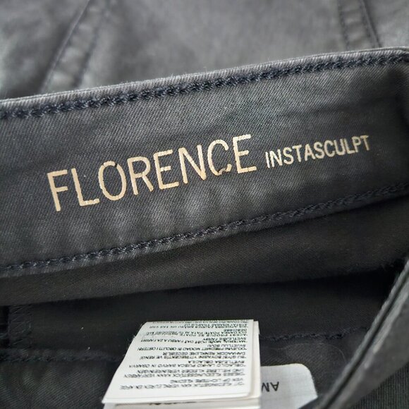 DL1961 Florence Insta Sculpt Epiphany Black Coated Moto Skinny Jean 30 - Picture 7 of 9